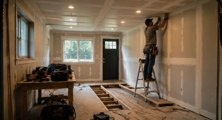 Insulating Walls and Ceiling Structure